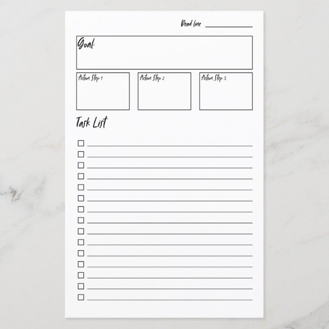 Kein Bullet Journal Goal Setting Planner (Vorderseite)