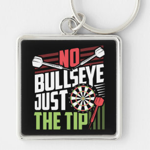 Kein Bullseye Nur der Tipp - Funny Dart Premium Schlüsselanhänger