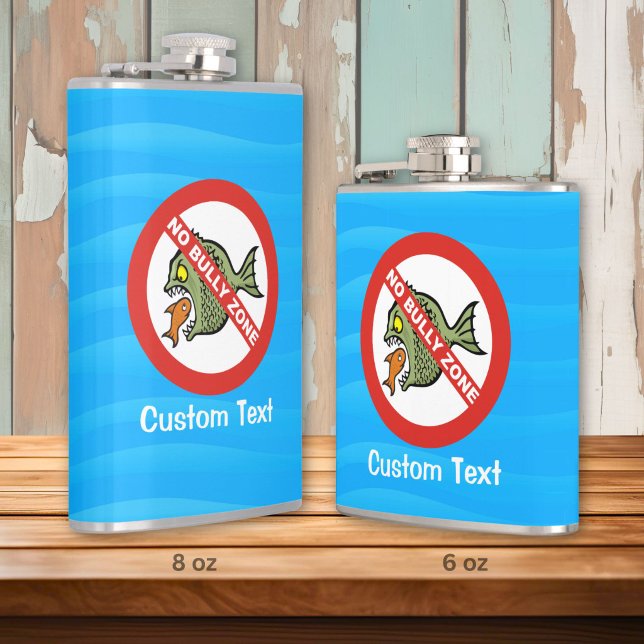 Kein Bully Zone Hip Flask Flachmann (Von Creator hochgeladen)