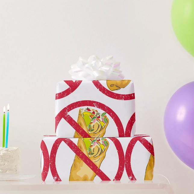 Kein Burritos-Verbot Geschenkpapier (Von Creator hochgeladen)
