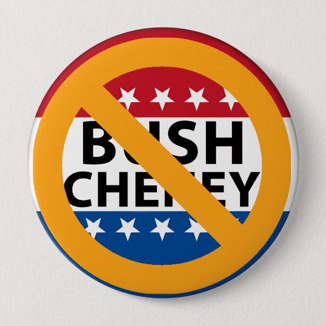 KEIN BUSH CHENEY BUTTON (Vorderseite)