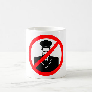 Kein Chauffeur erlaubt Symbol Lustige Warnung Kaffeetasse