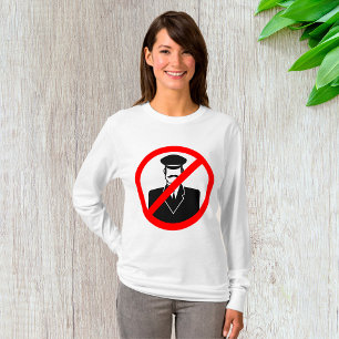 Kein Chauffeur erlaubt Symbol Lustige Warnung T-Shirt
