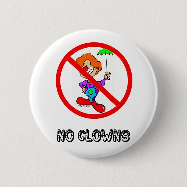 KEIN CLOWNS-KNOPF BUTTON (Vorderseite)