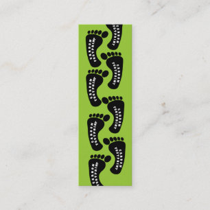 Kein CO2-Fußdruck Mini Visitenkarte