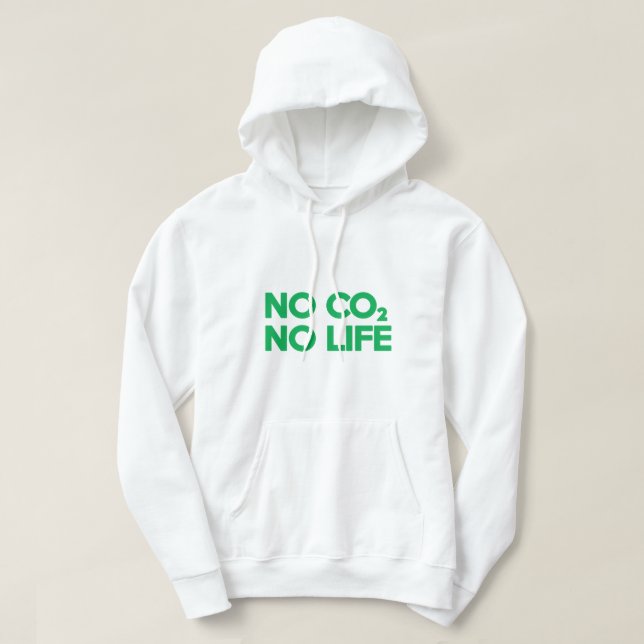KEIN CO2 KEIN LEBEN HOODIE (Design vorne)