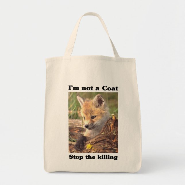 Kein Coat-Fox Tragetasche (Vorne)