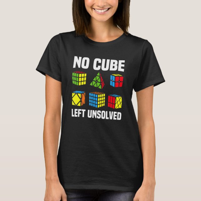 Kein Cube Verlassen ungelöste konkurrierende Puzzl T-Shirt (Vorderseite)