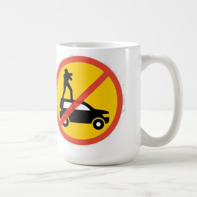 Kein Dachfahren Eurozeichen Kaffeetasse (Rechts)