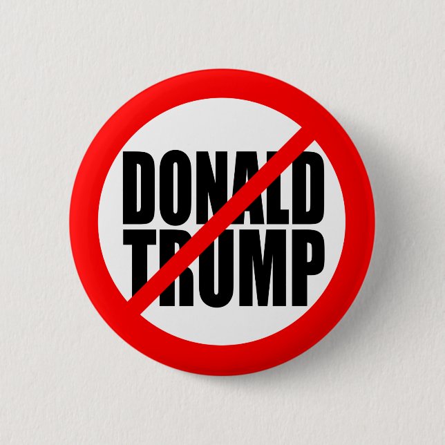 "KEIN DONALD TRUMP " BUTTON (Vorderseite)