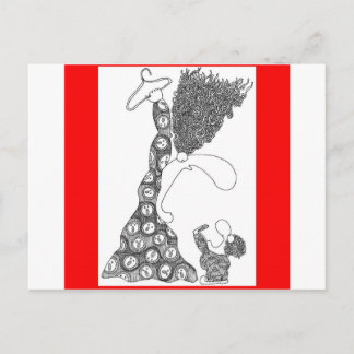 Kein Drahthänger! Postkarte