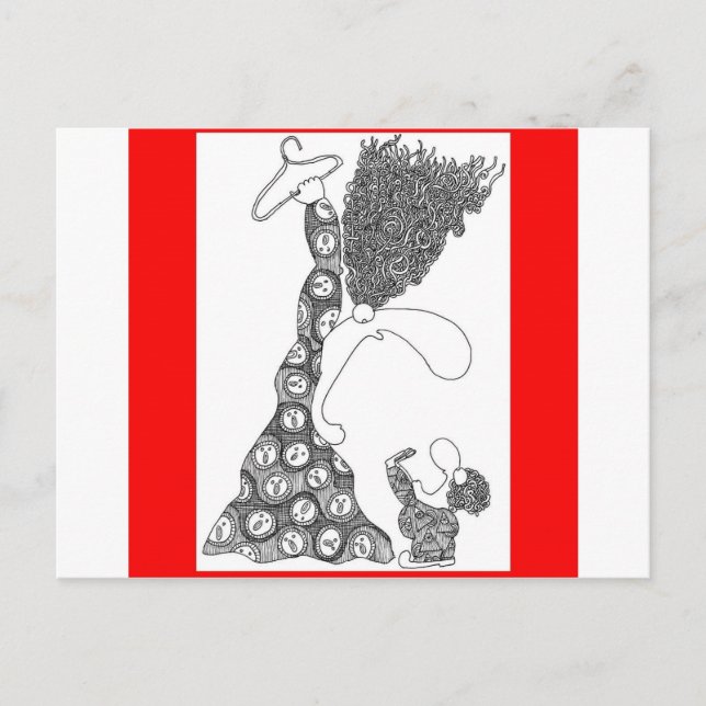Kein Drahthänger! Postkarte (Vorderseite)