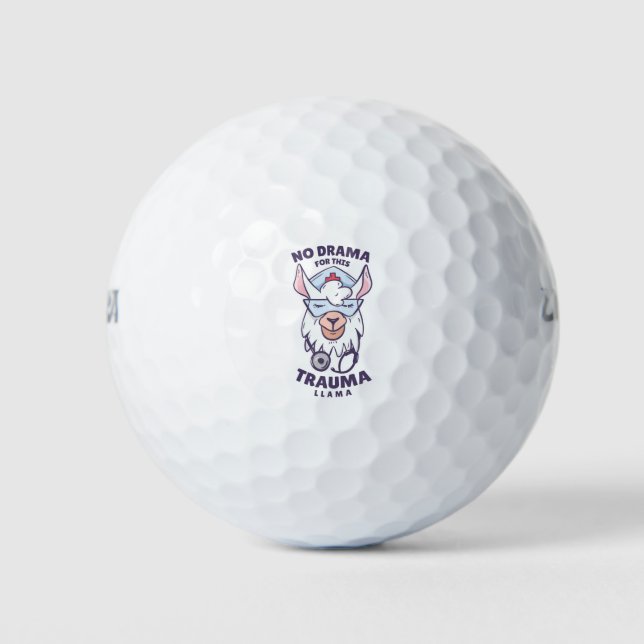 KEIN DRAMA FÜR DIESE TRAUMLAMA GOLFBALL (Vorderseite)