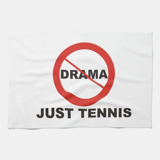 Kein Drama-gerade Tennis Küchentuch (Horizontal)
