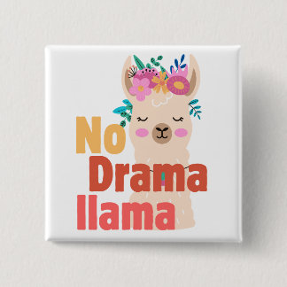 kein Drama-Lama-Button Button