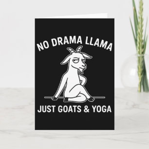 Kein Drama Lama Nur Ziegen Und Yoga Lustiges Tier  Karte