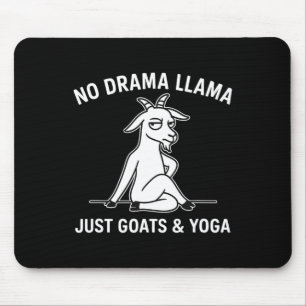 Kein Drama Lama Nur Ziegen Und Yoga Lustiges Tier Mousepad