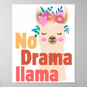 kein Drama-Lama-Poster Poster
