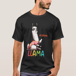 Kein Drama Lama Süß Freche Tier Humor Design T-Shirt