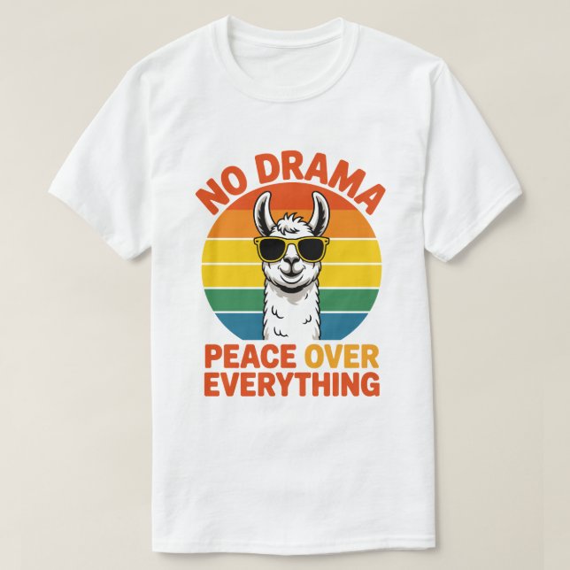 Kein Drama Lama T-Shirt (Design vorne)