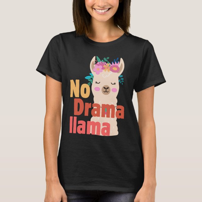 kein Drama-Lama-T - Shirt (Vorderseite)