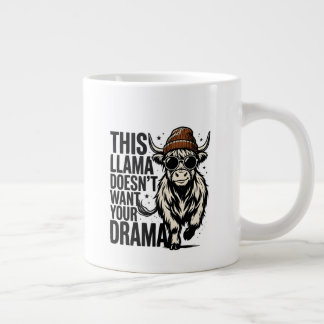 kein Drama, nur ein Lama-Becher Jumbo-Tasse