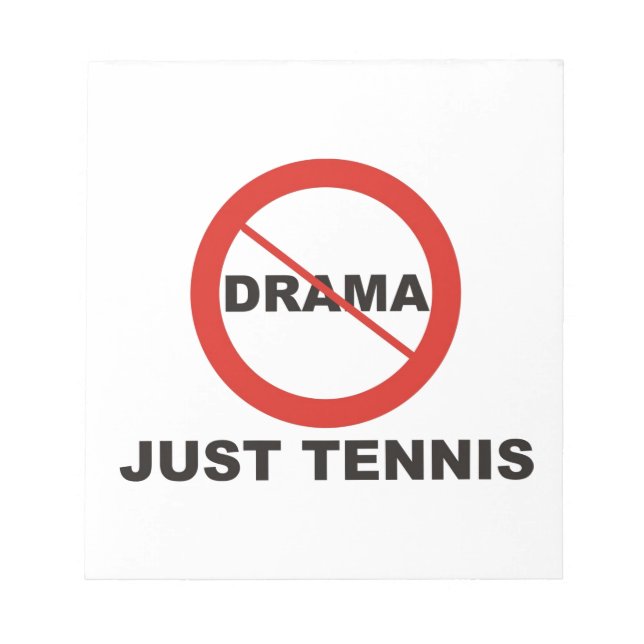 Kein Drama nur Tennis Notizblock (Vorderseite)