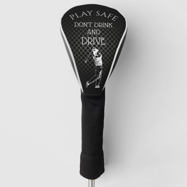 Kein Drink & Drive Spaß Golf Head Cover Golf Headcover (Vorderseite)