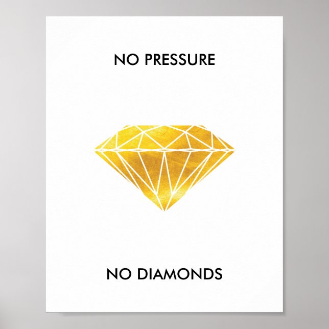 Kein Druck Keine Diamanten Imitate Gold Foil Motiv Poster (Vorne)