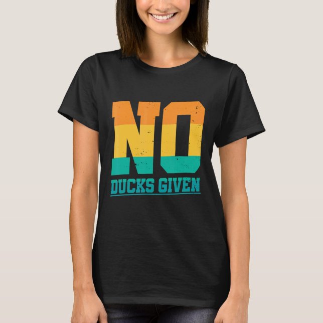 Kein Ducks mit Dodgeball Player T-Shirt (Vorderseite)