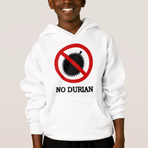 KEIN Durian-tropische Frucht-Zeichen Hoodie