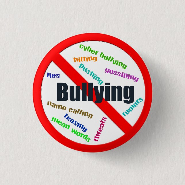 Kein einschüchternknopf button (Vorderseite)