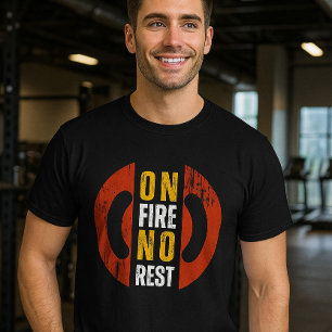 Kein Erholung Motivierend Fitnessraum T - Shirt   