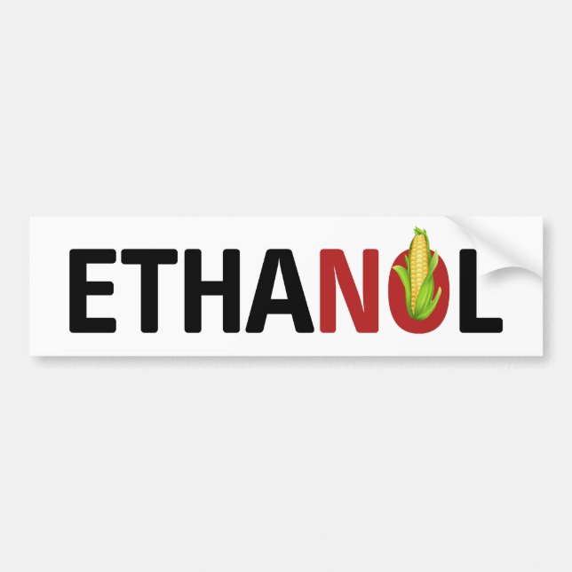 Kein Ethanol-Autoaufkleber Autoaufkleber (Vorne)
