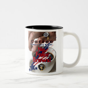 Kein Fake bricht! Black Coffee Siegel der Genehmig Zweifarbige Tasse