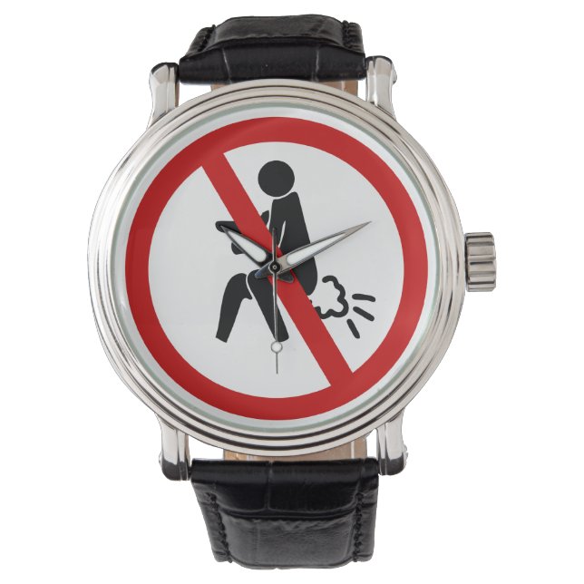 KEIN Farnzeichen ⚠ Funny Thai Toilet ⚠ Armbanduhr (Vorderseite)