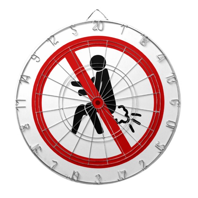 KEIN Farnzeichen ⚠ Funny Thai Toilet ⚠ Dartscheibe (vorne)