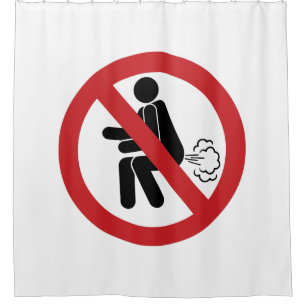 KEIN Farnzeichen ⚠ Funny Thai Toilet ⚠ Duschvorhang
