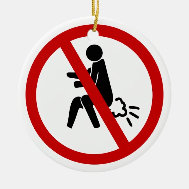 KEIN Farnzeichen ⚠ Funny Thai Toilet ⚠ Keramik Ornament (Vorne)