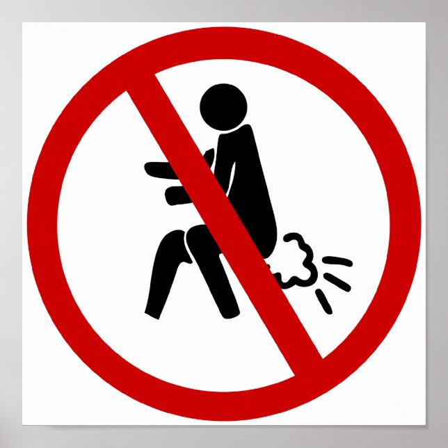 KEIN Farnzeichen ⚠ Funny Thai Toilet ⚠ Poster (Vorne)