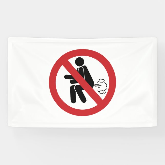 KEIN Farting ⚠ lustiges thailändisches Banner (Horizontal)