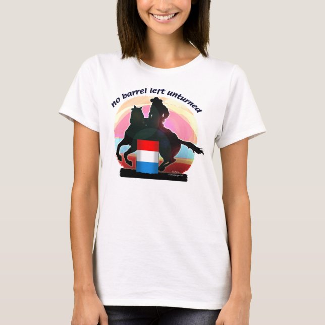 Kein Fass links Unturned T-Shirt (Vorderseite)