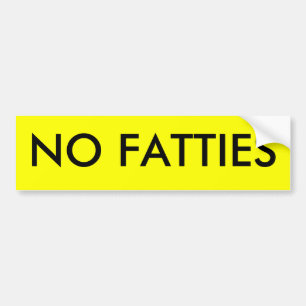 KEIN FATTIES AUTOAUFKLEBER