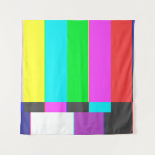 kein Fernsehbildschirm mit Signal und Rauschen Wandteppich