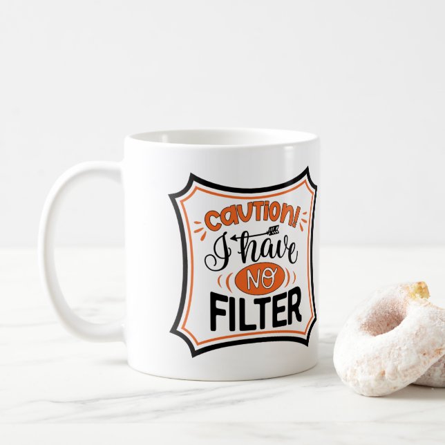 Kein Filter Kaffeetasse (Mit Donut)