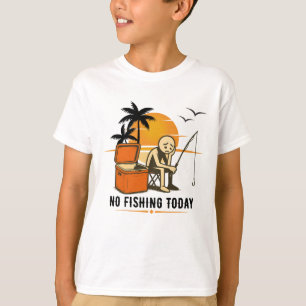 Kein Fischfang Heute Trauriger Angler Für Angler T-Shirt