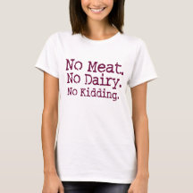 Kein Fleisch-Vegan-Message-Shirt