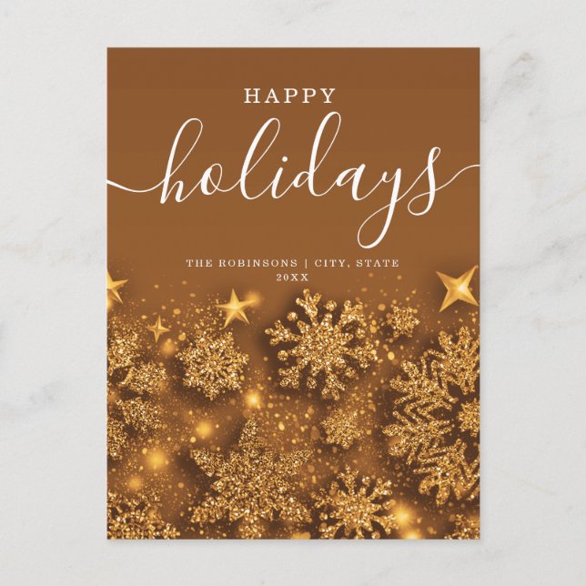 Kein Foto Happy Holiday Weihnachten Glitzer Snow G (Vorderseite)