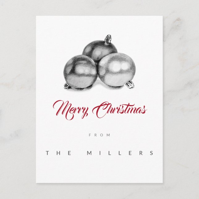 Kein Foto Weihnachten Postkarte Kunstschmuck (Vorderseite)