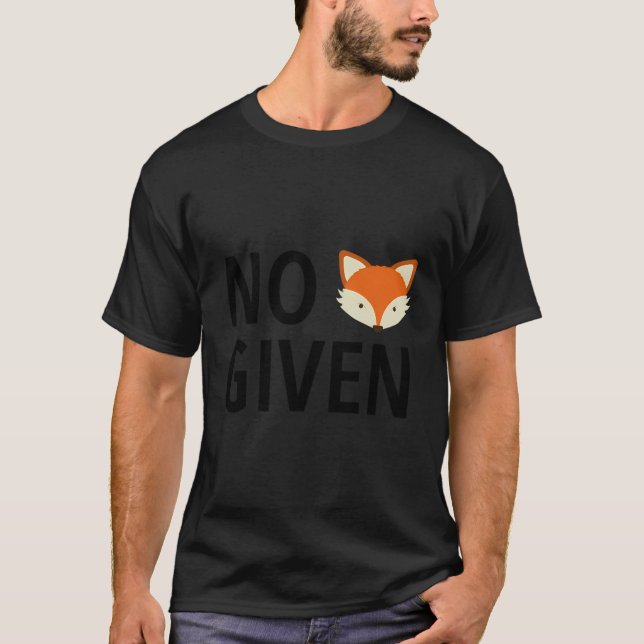 Kein Fox mit lustigen Tieren T-Shirt (Vorderseite)